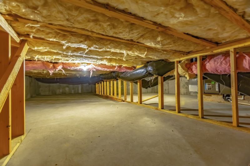Finished Crawlspace with Insulation